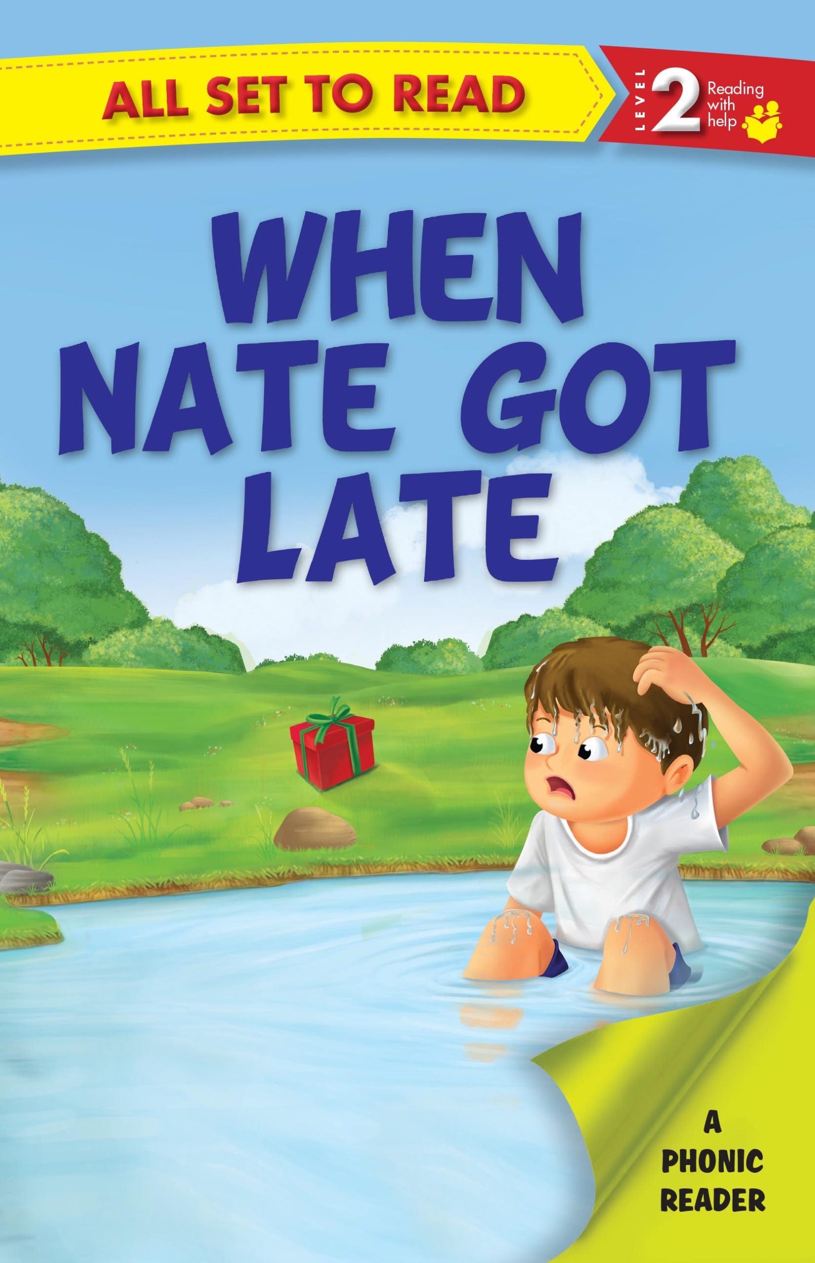 All set to Read A Phonics Reader When Nate Got Late - Om Books - Distacart