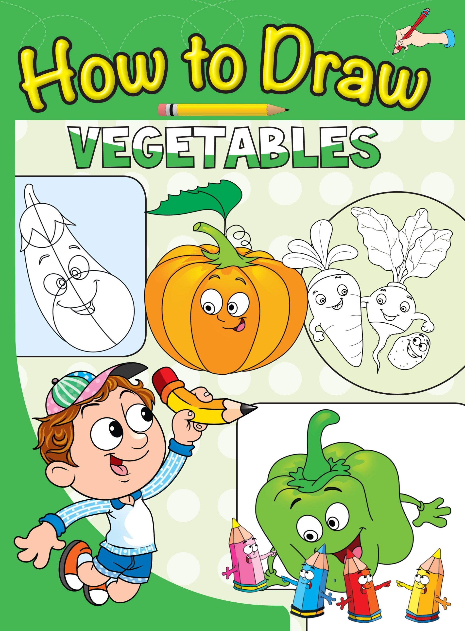 How to Draw Vegetables - Om Books - Distacart