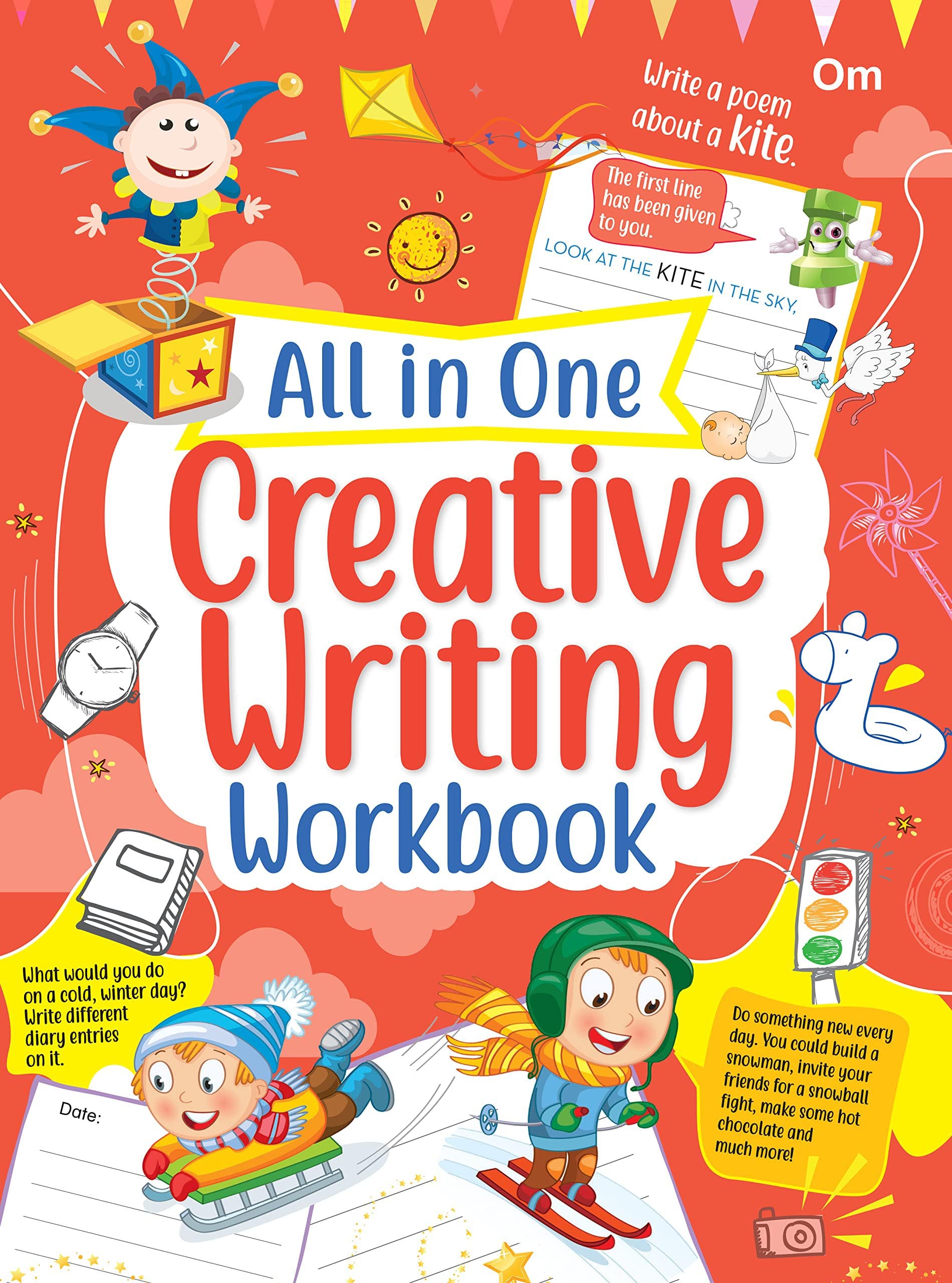 All in One Creative Writing Workbook (Binder) - Om Books - Distacart
