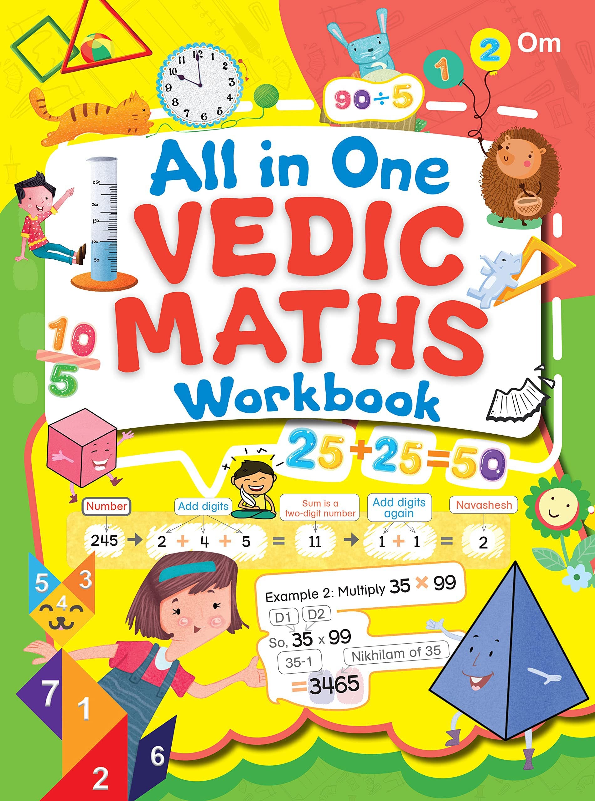 All in One Vedic Maths Workbook (Binder) - Om Books - Distacart