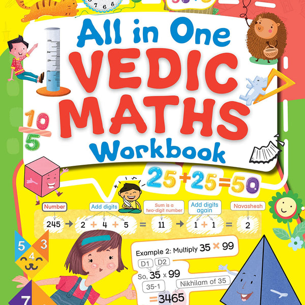 All in One Vedic Maths Workbook (Binder) - Om Books - Distacart