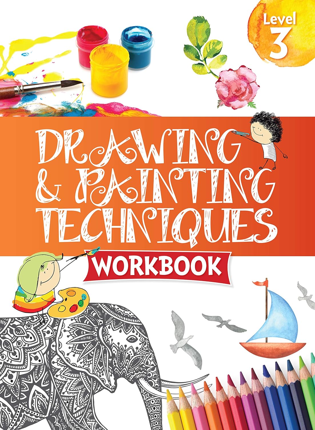 Drawing & Painting Techniques Workbook Grade 3 - Om Books - Distacart