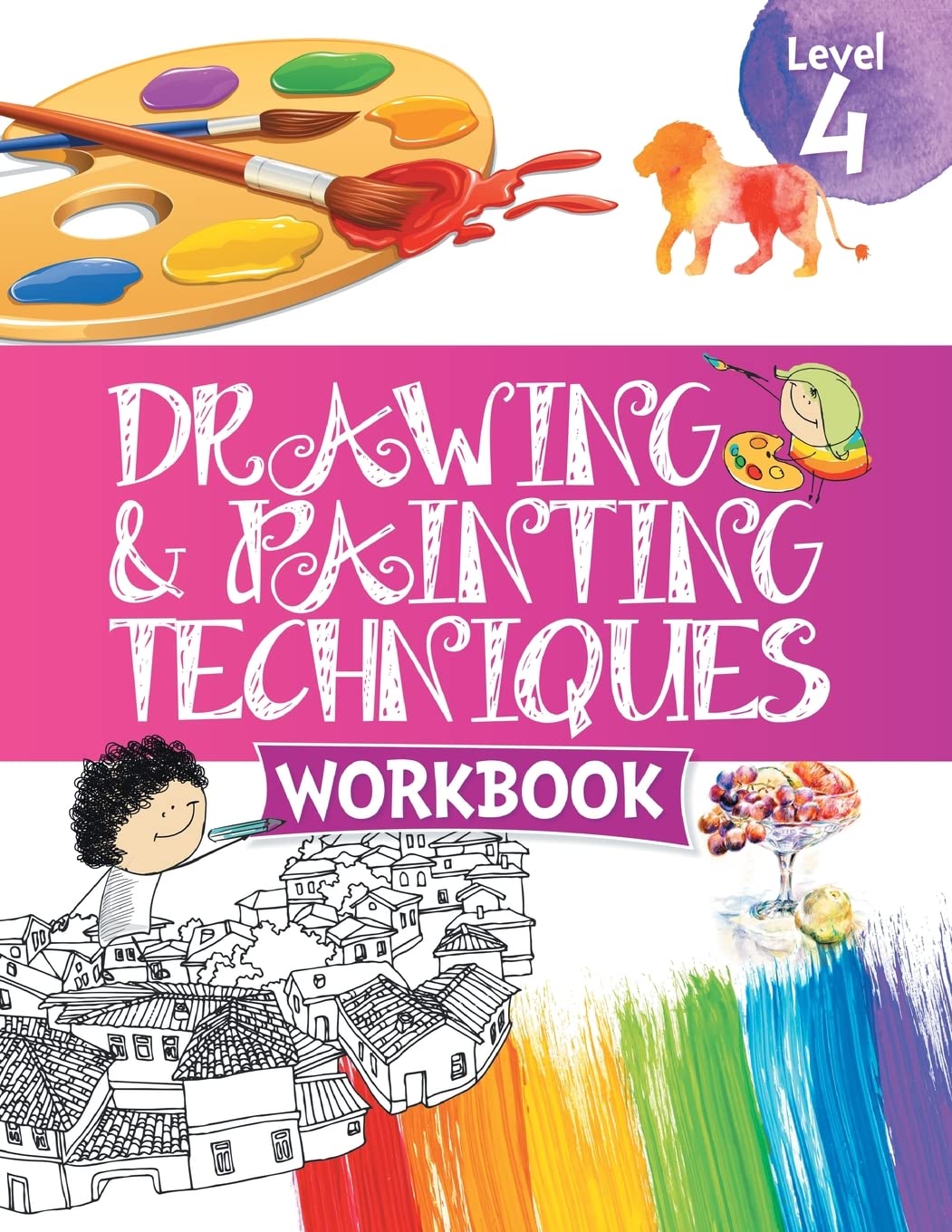 Drawing & Painting Techniques Workbook Grade 4 - Om Books - Distacart