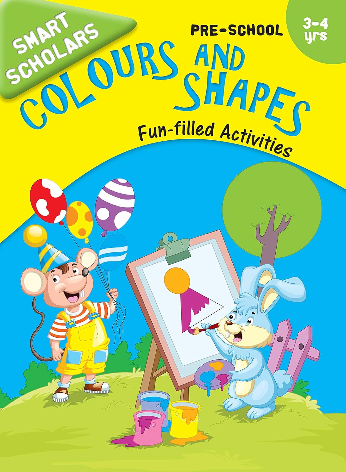 Smart Scholars Pre-School Colours and Shapes - Om Books - Distacart