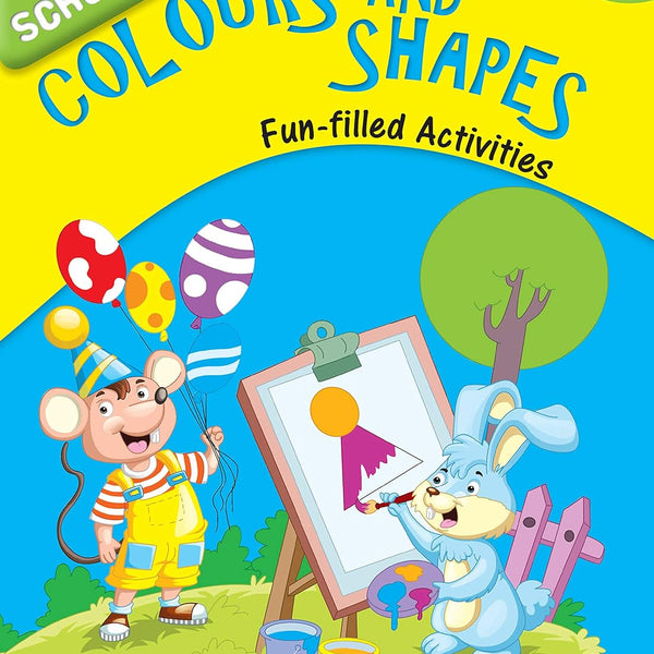 Smart Scholars Pre-School Colours and Shapes - Om Books - Distacart