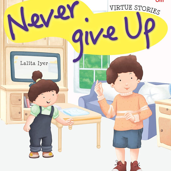 Never Give Up : Virtue Stories - Om Books - Distacart