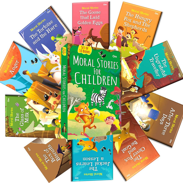 Moral Stories for Children (Set of 10 books) - Om Books - Distacart
