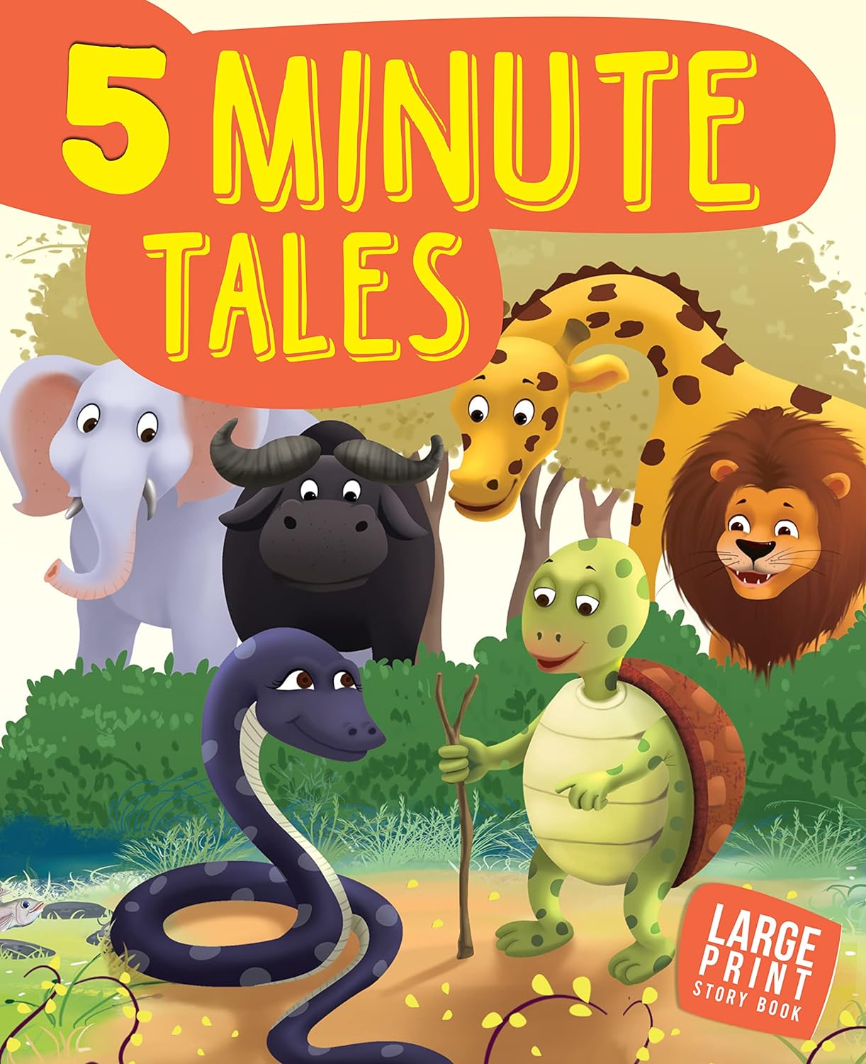 5 Minute Tales : Large Print (Paperback) - Om Books - Distacart