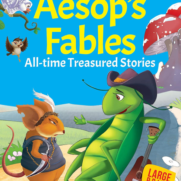 Aesop's Fables all time Treasured Stories : Large Print (Paperback) - Om Books - Distacart