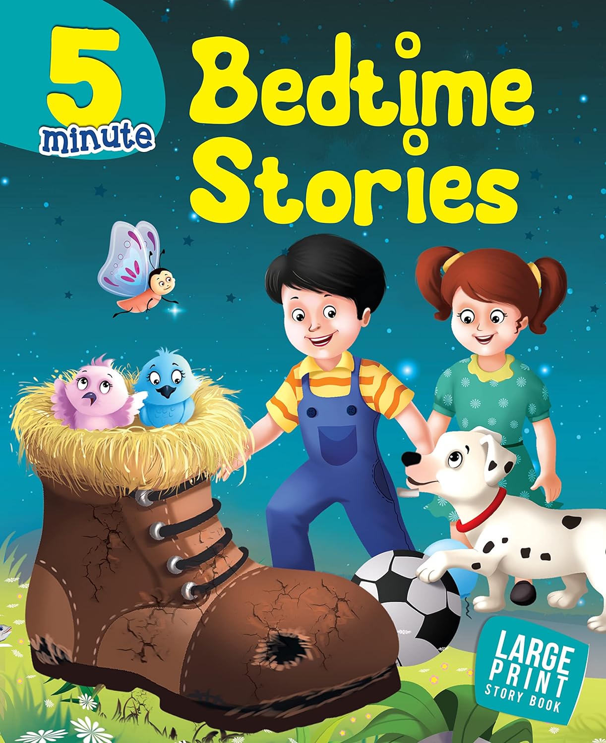 5 Mintute Bedtime Stories : Large Print (Paperback) - Om Books - Distacart