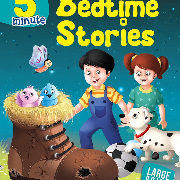 5 Mintute Bedtime Stories : Large Print (Paperback) - Om Books - Distacart