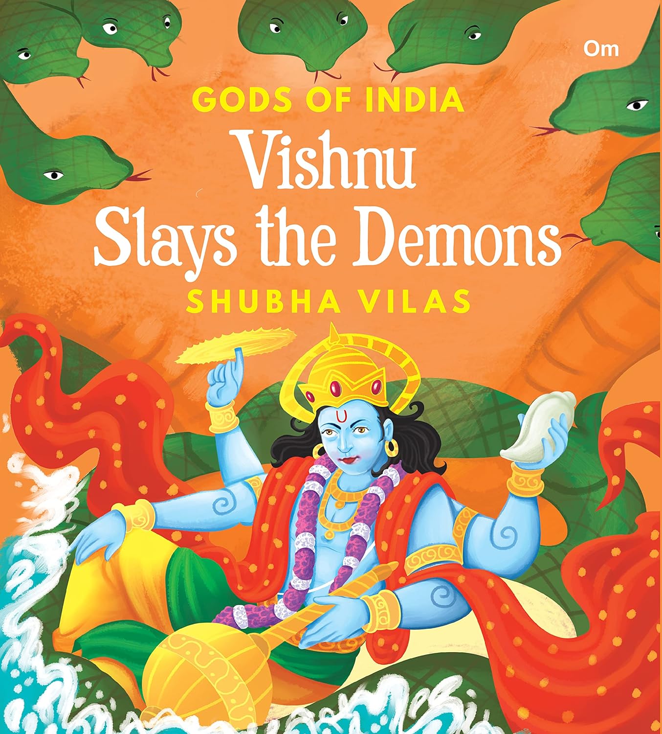 Gods of India : Vishnu Slays the Demons - Om Books - Distacart
