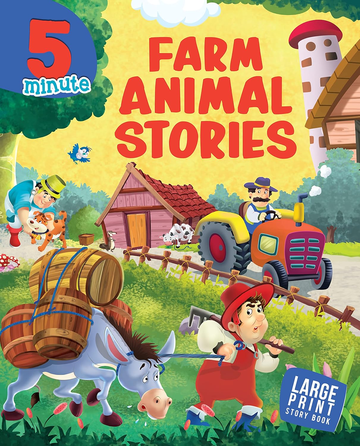 5 Minute Farm Animals : Large Print - Om Books - Distacart