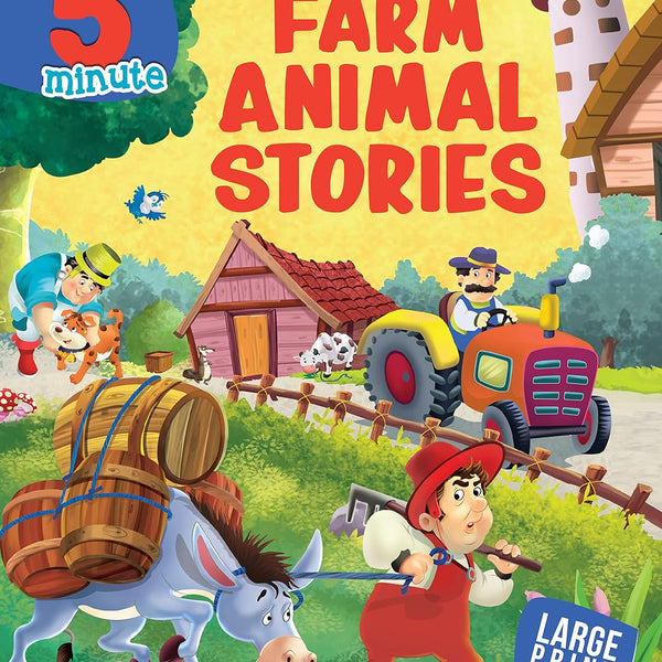 5 Minute Farm Animals : Large Print - Om Books - Distacart
