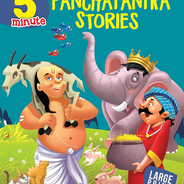 5 Minute Panchatantra Stories : Large Print - Om Books - Distacart