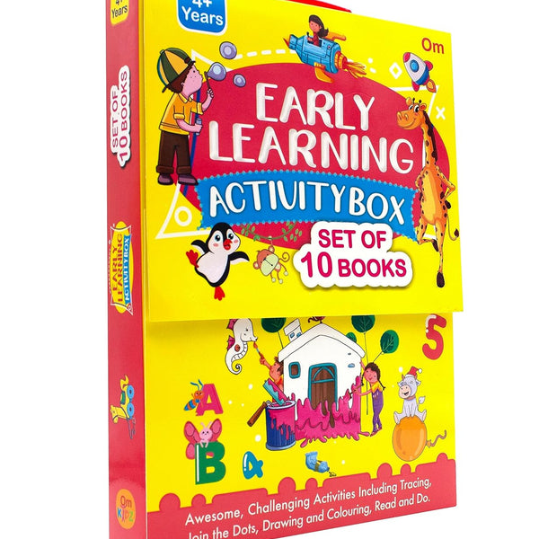 Early Learning Activity Book ( Set of 10 Books) - Box - Om Books - Distacart