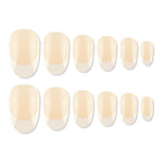 Thumbnail for shills professional reusable press on nails french oval spn713