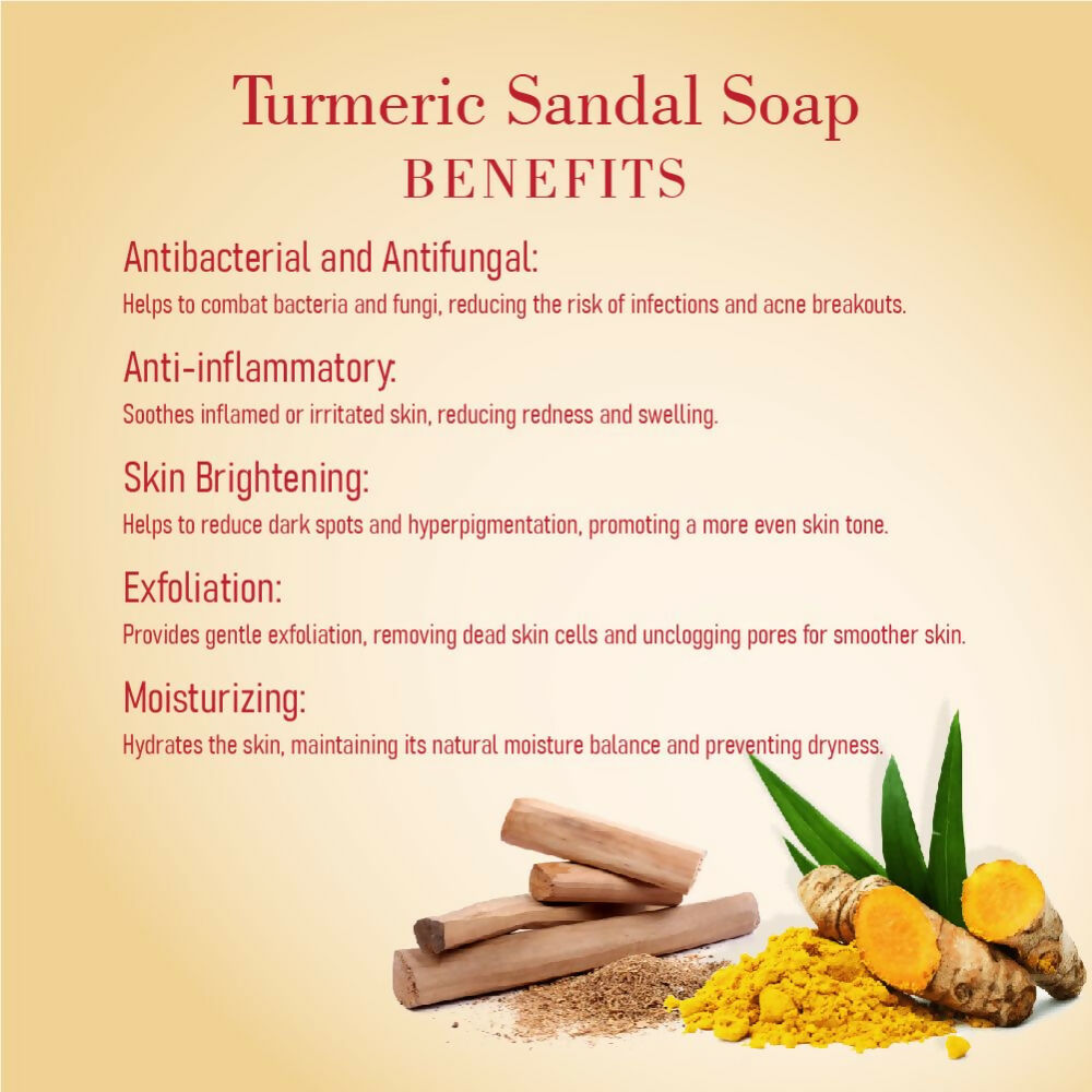 Prakriti Herbal Soap Turmeric and Sandal - Distacart