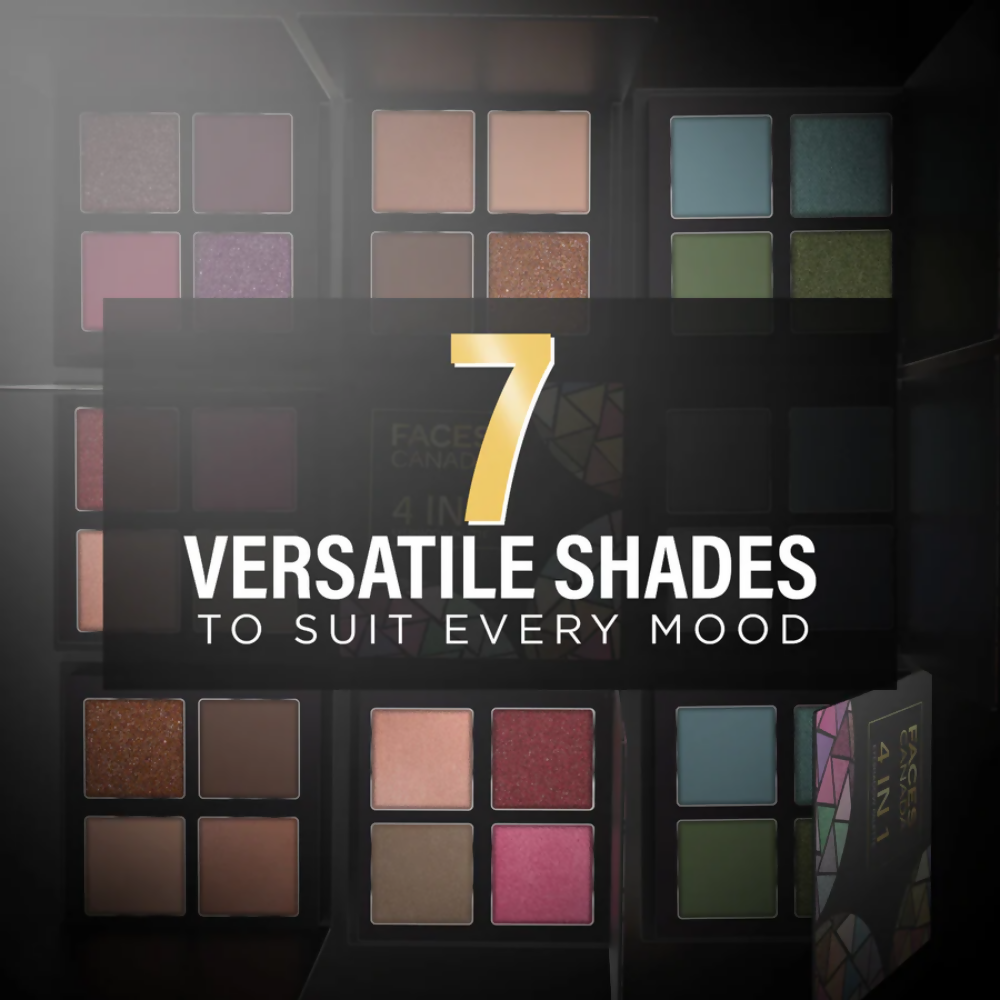 Faces Canada 4 in 1 Eyeshadow Palette - Moody Moon 06 - Distacart