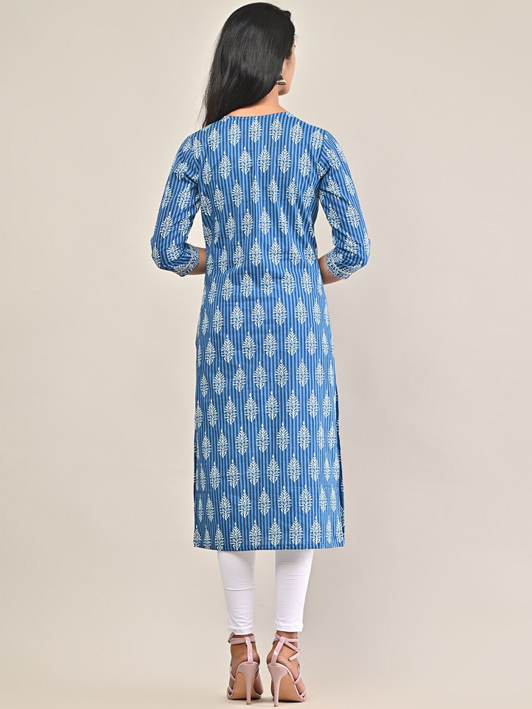 Swasti Printed Cotton Straight Kurta - Distacart