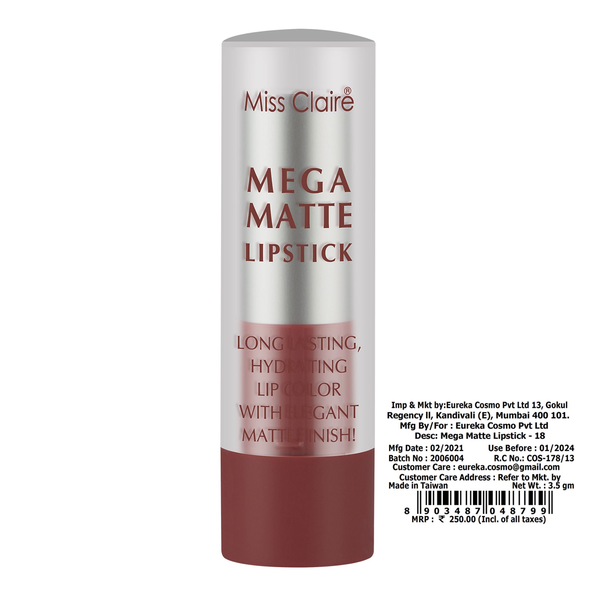 Miss Claire Mega Matte Lipstick - 18