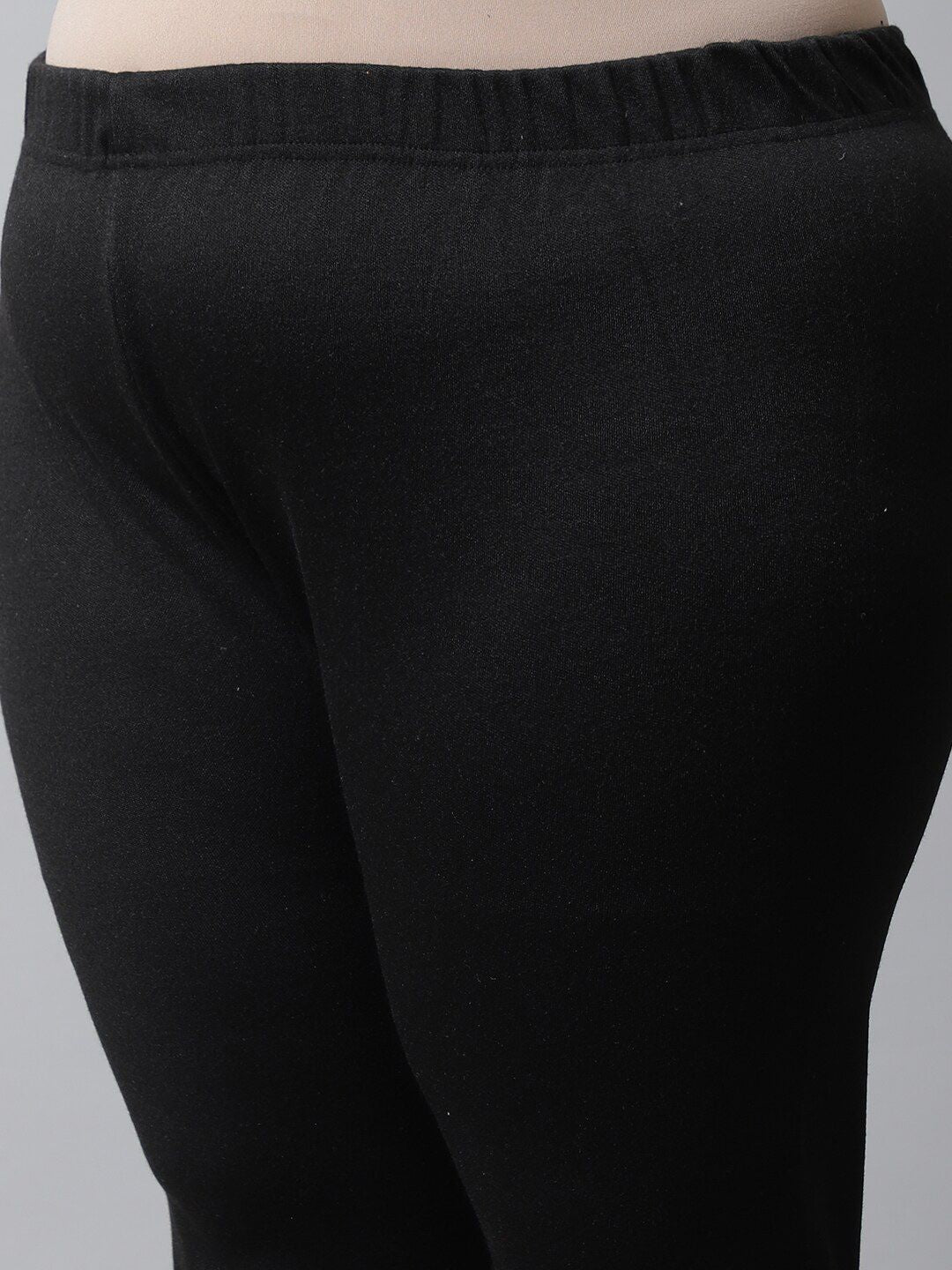 TAG 7 Women Plus size Black Solid Ankle-length Leggings - Distacart