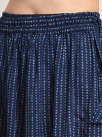 Thumbnail for TAG 7 Women Cotton Polka Dot Printed Flared Palazzos