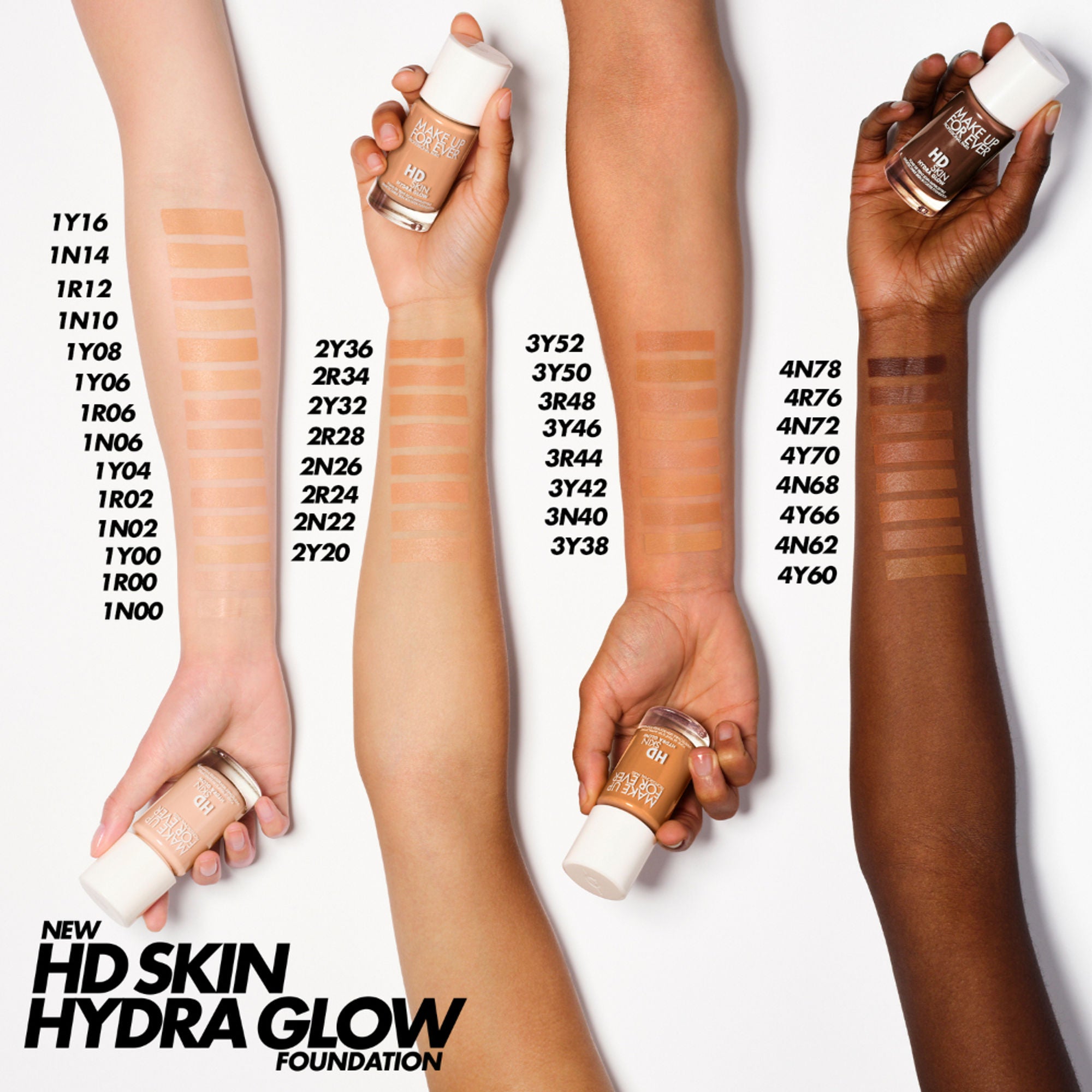 MAKE UP FOR EVER Hd Skin Hydra Glow Foundation - 1n10 - Ivory - Distacart
