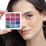 Thumbnail for CUFFS N LASHES X The Shystyles Palette 12 Color Mini Palette - Glitter Heart 2 - Distacart