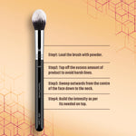Thumbnail for Miss Claire M8 - Tapered Powder (S) Brush - Chrome