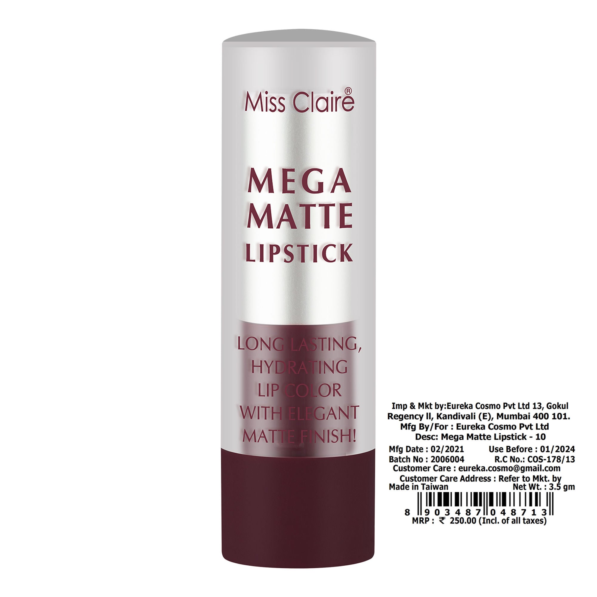 Miss Claire Mega Matte Lipstick - 10