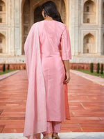 Thumbnail for Kalini Floral Embroidered Kurta With Trousers & Dupatta - Distacart
