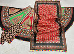 Thumbnail for Preksha Creation Indian Navratri Special Cotton Women Lehenga Choli With print work and lucknowi print dupatta - Black - Distacart