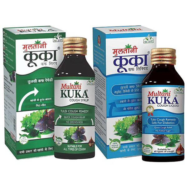 Multani Combo Pack of Kuka Cough Syrup With Kuka Cough Liquid Sugar Free(Each 100 ml)