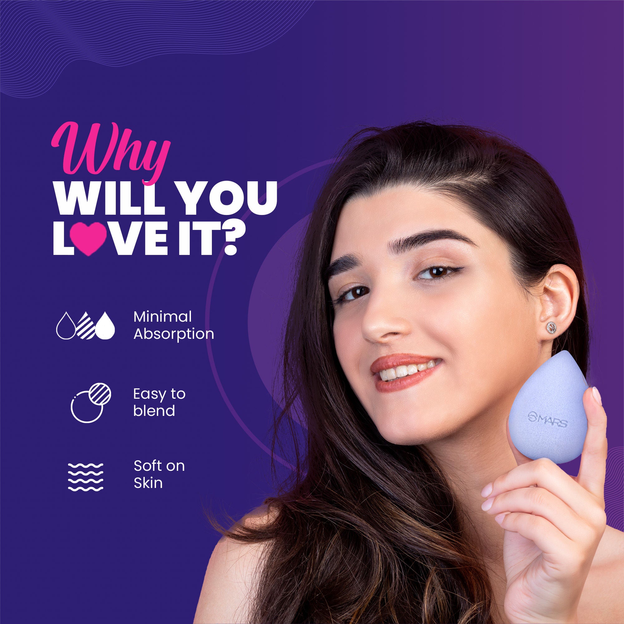 MARS Cosmetics Microfibre Velvet Beauty Blender