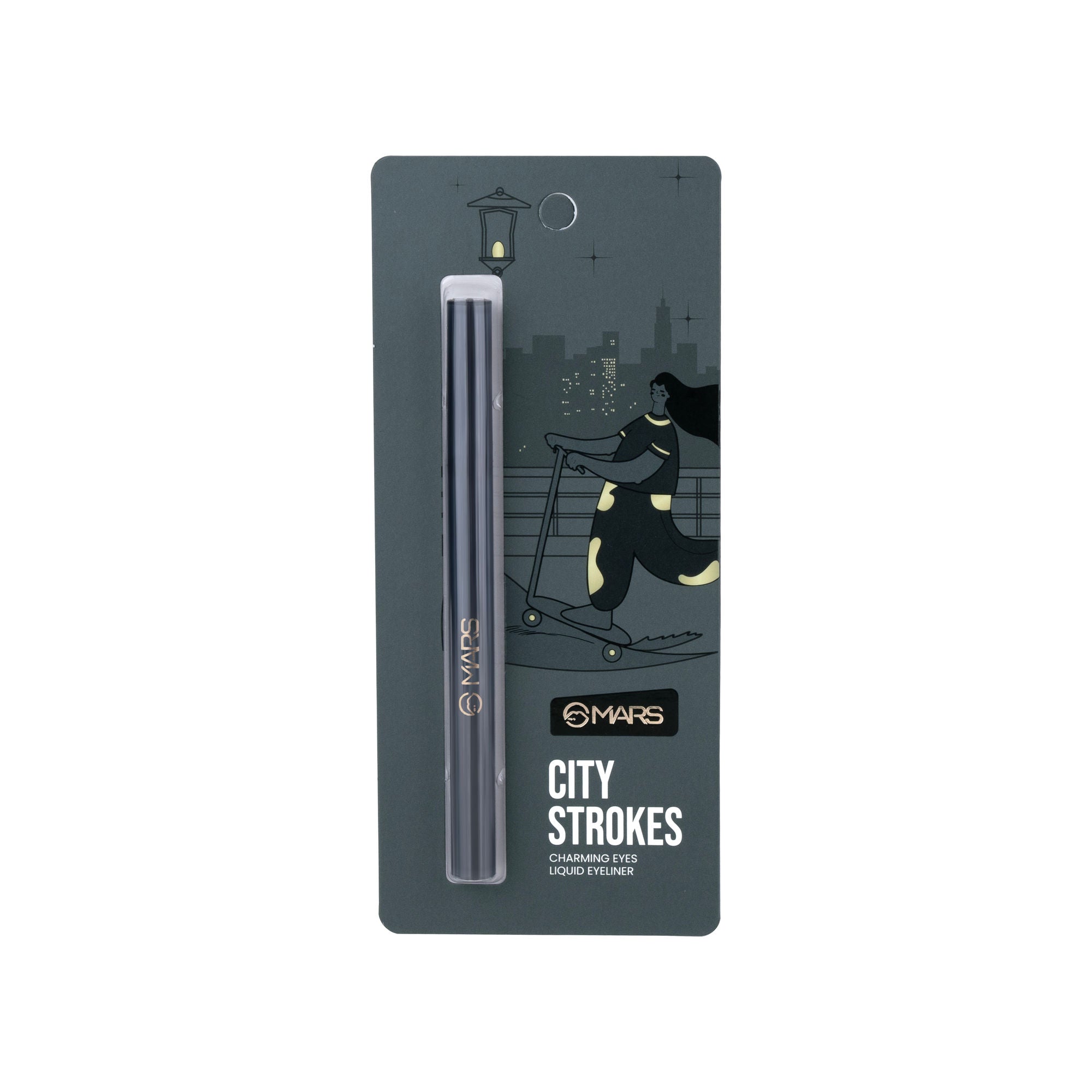MARS Cosmetics City Stroke Charming Eyes Liquid Eyeliner - 04 Black