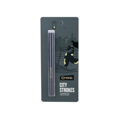 MARS Cosmetics City Stroke Charming Eyes Liquid Eyeliner - 04 Black - Distacart