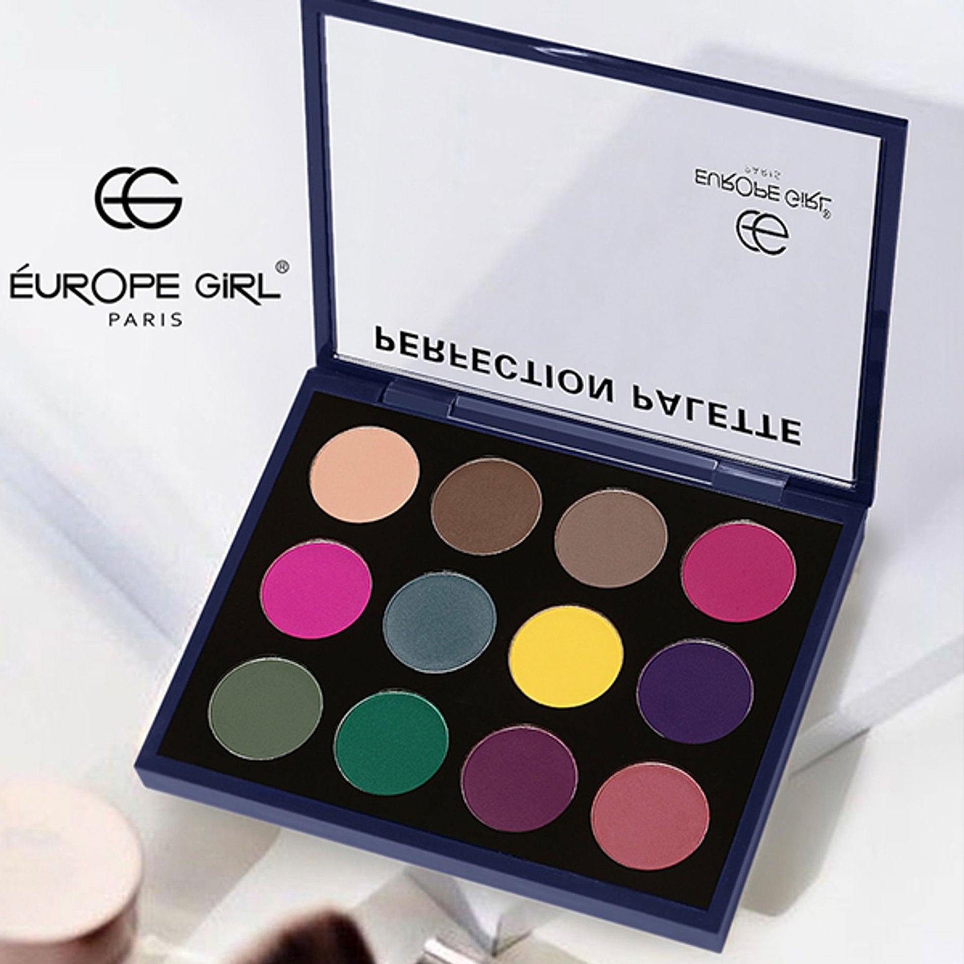 Europe Girl 12 Colour Eyeshadow Perfection Palette - Candy - Distacart
