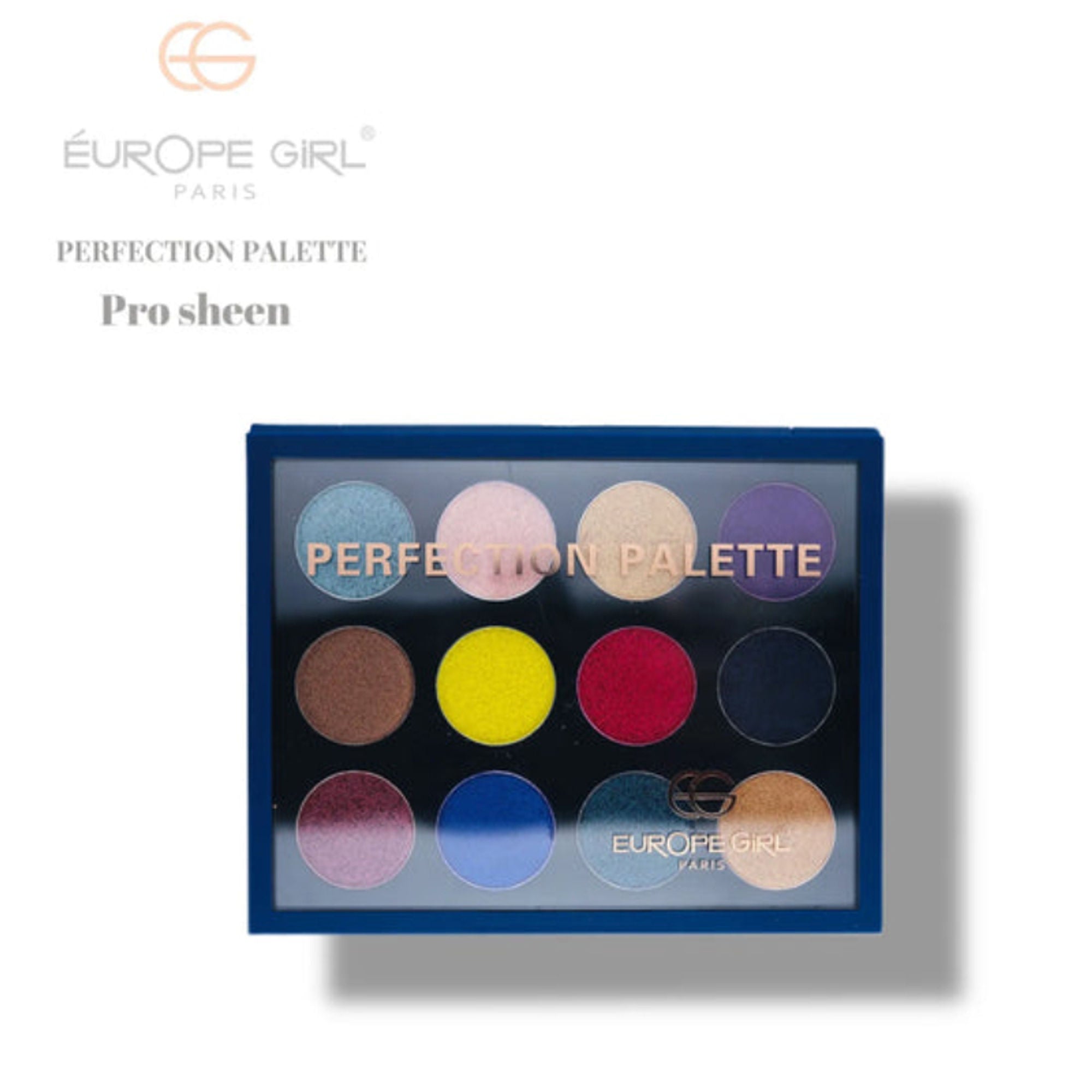Europe Girl 12 Colour Eyeshadow Perfection Palette - Pro Sheen - Distacart