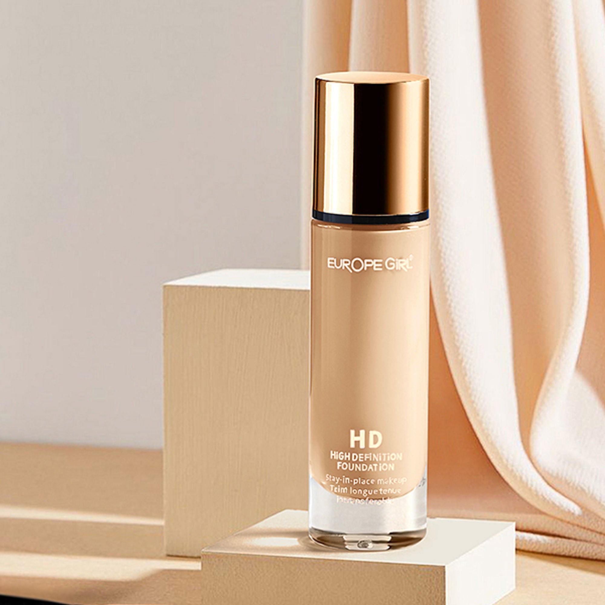 Europe Girl HD- High Coverage Foundation - 110 Tan - Distacart