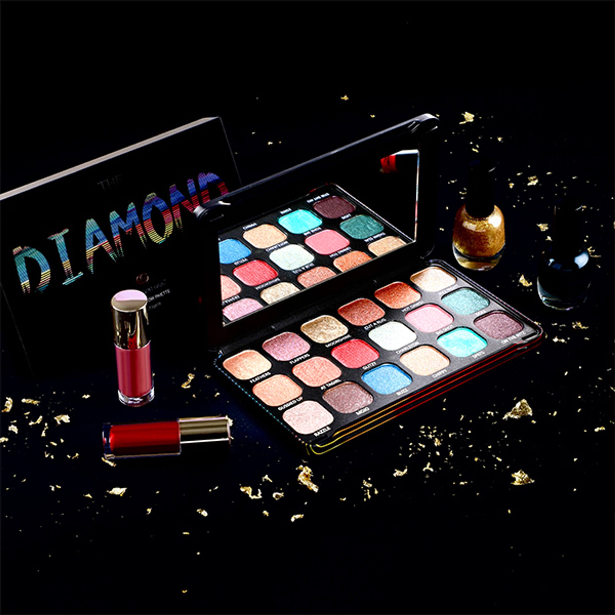 Europe Girl 18 colour Diamond Eyeshadow Palette - Dazzle Light - Distacart