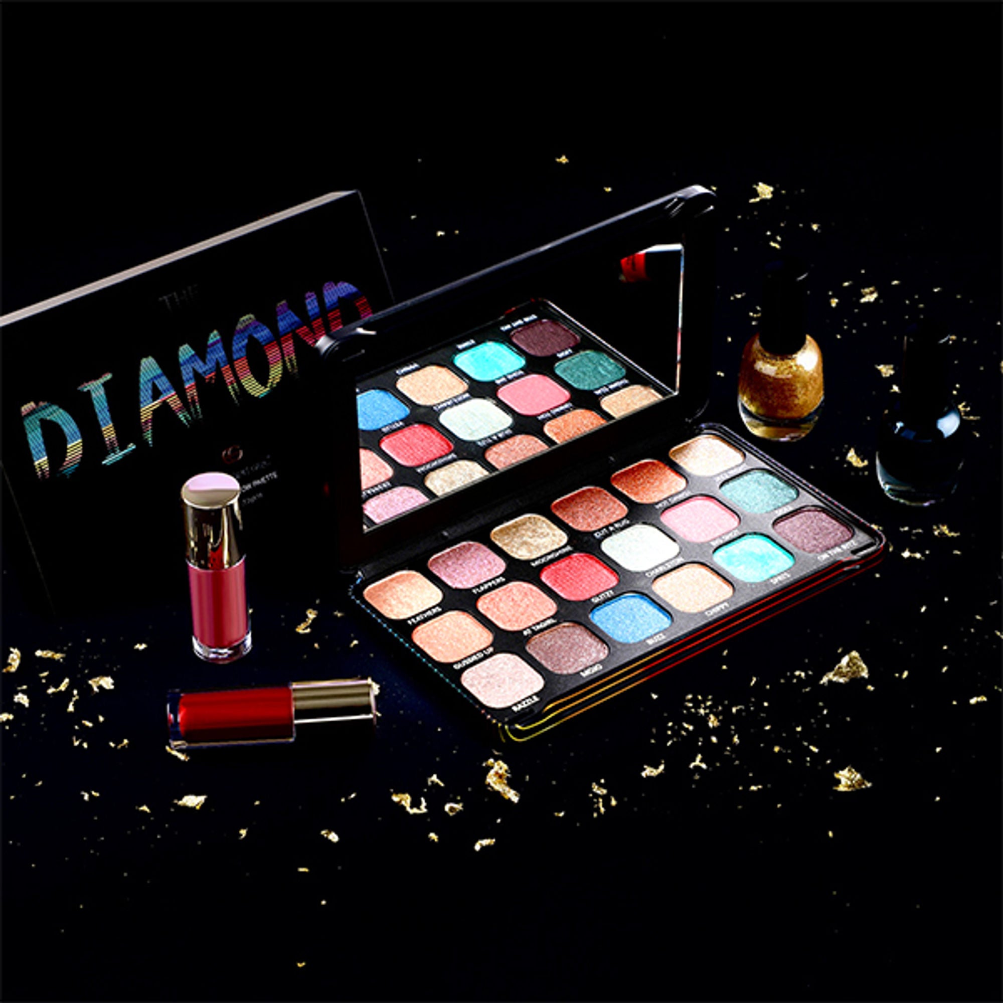 Europe Girl 18 colour Diamond Eyeshadow Palette - Glow On - Distacart