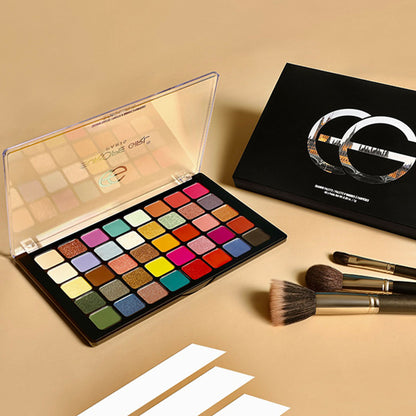 Europe Girl 40 Colour Eyeshadow Palette - Vibrant Tone - Distacart