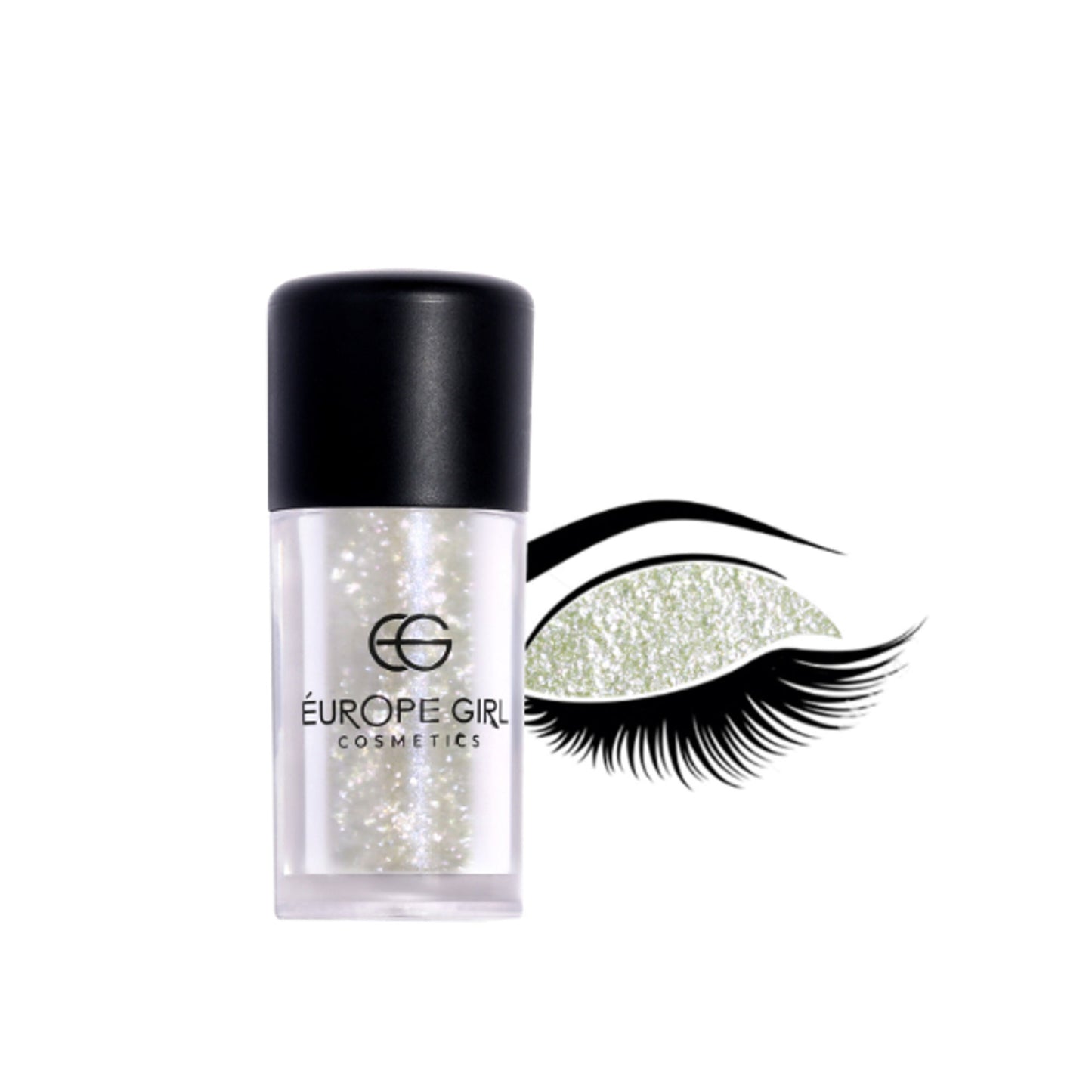 Europe Girl Single Diamond Pigment Glitter Glass - G8 Prism - Distacart