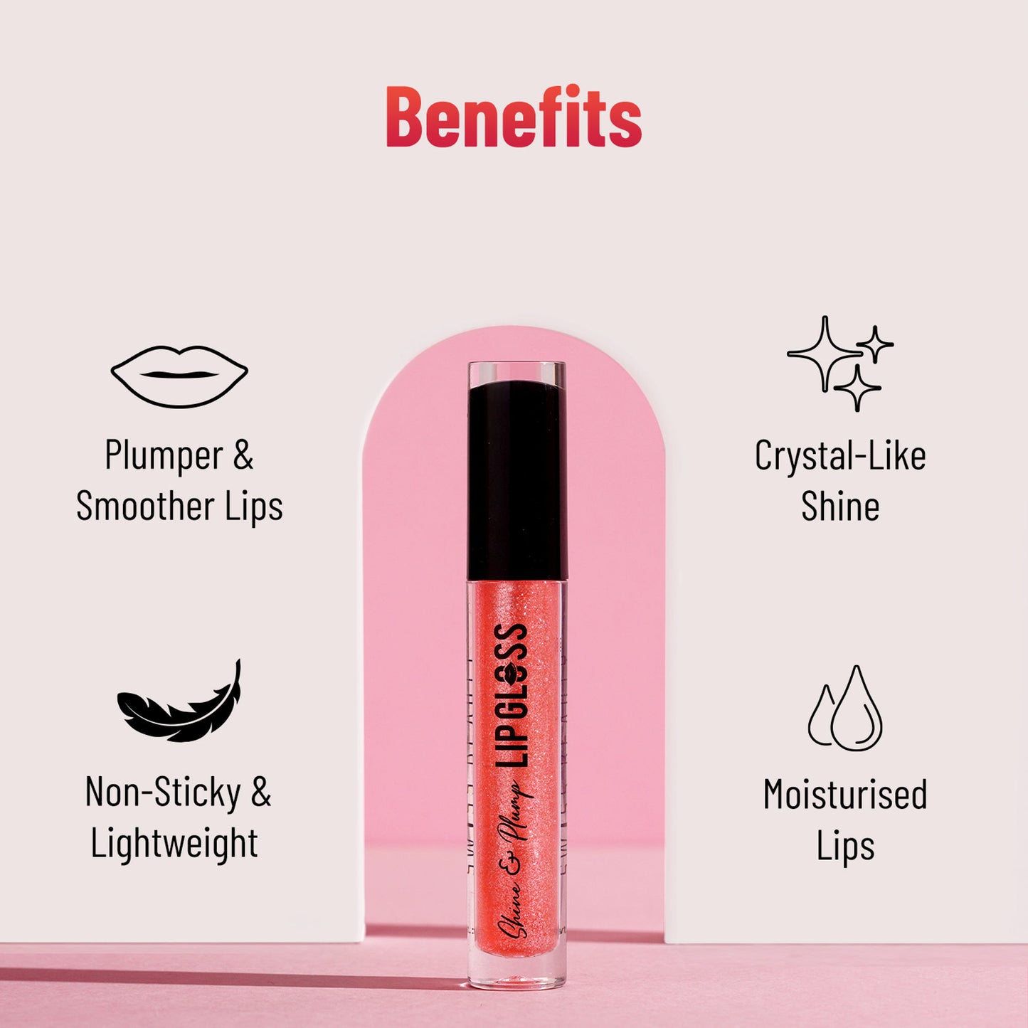 Swiss Beauty Shine & Plump Lipgloss - 5 Nude Brown - Distacart
