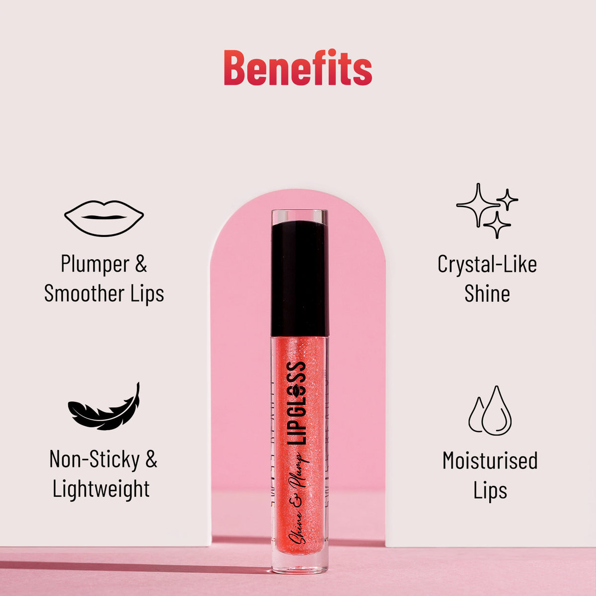 Swiss Beauty Shine & Plump Lipgloss - 5 Nude Brown - Distacart