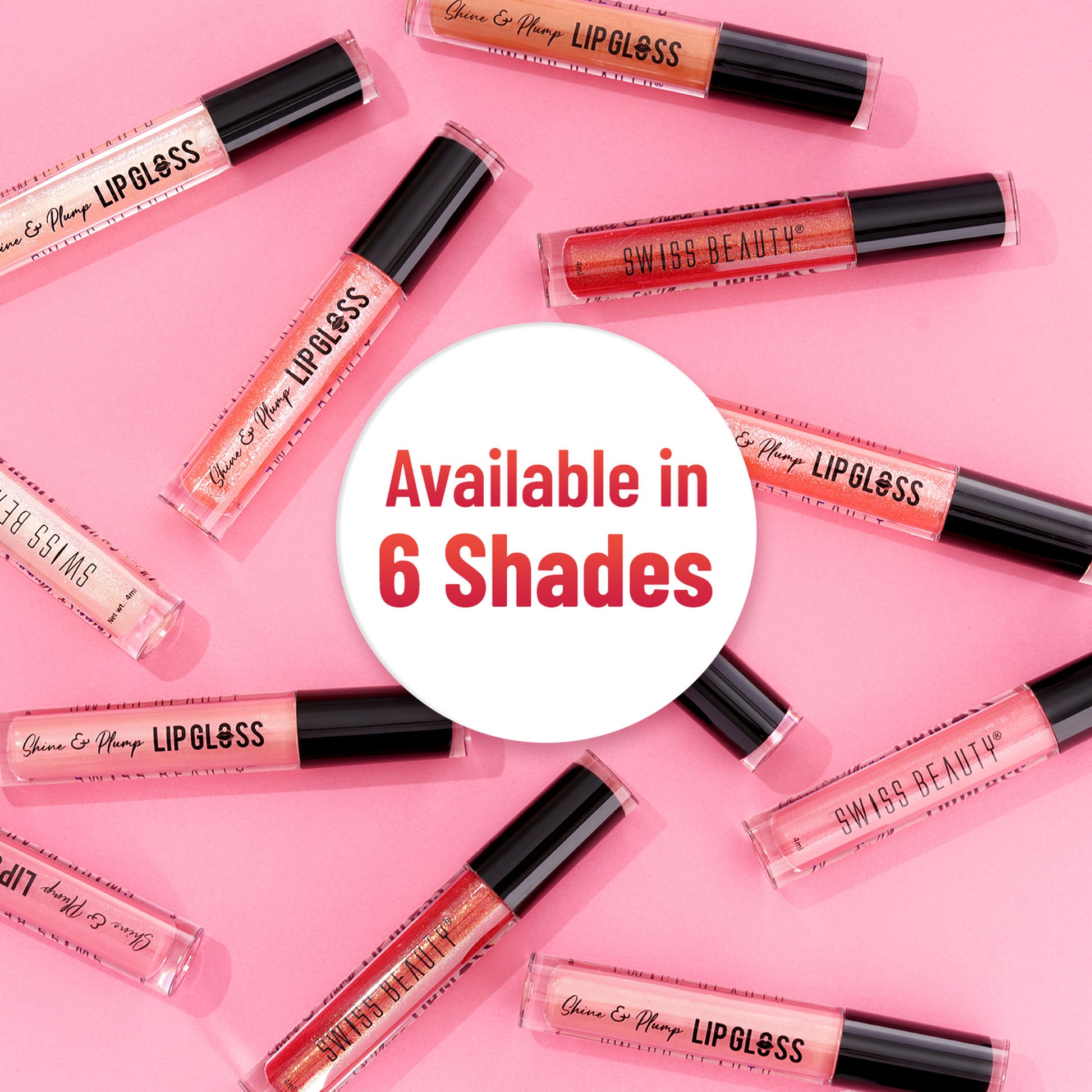 Swiss Beauty Shine & Plump Lipgloss - 5 Nude Brown - Distacart