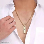 Thumbnail for Tehzeeb Creations Brass Bhagwan Ram Name Pendant In Golden Colour - Distacart