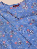 Thumbnail for Ode by House of Pataudi Floral Printed Regular Pure Cotton Kurta with Trousers & Dupatta - Distacart