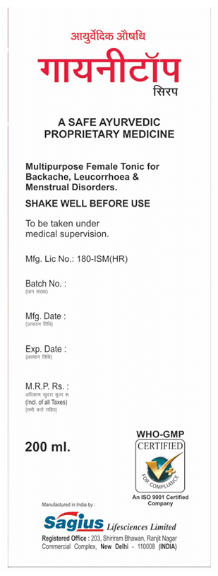 Sagius Gyneetop Syrup